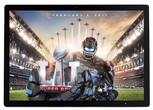 Super Bowl on a Tablet