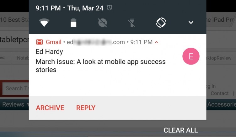 Android N Review: Direct Reply Notifications