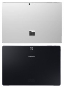 Samsung Galaxy TabPro S vs Microsoft Surface Pro 4: Back